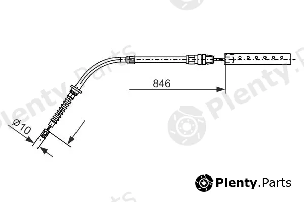 Bosch 1987482866 — Cable Pull, parking brake