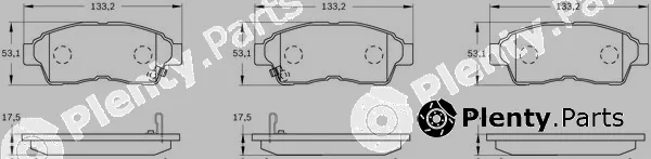 Bosch 0986BB0096 — Brake Pad Set, disc brake