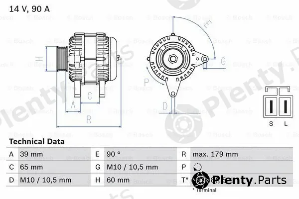 Bosch 0986083480 — Alternator