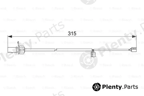 Bosch 1987474518 — Warning Contact, brake pad wear