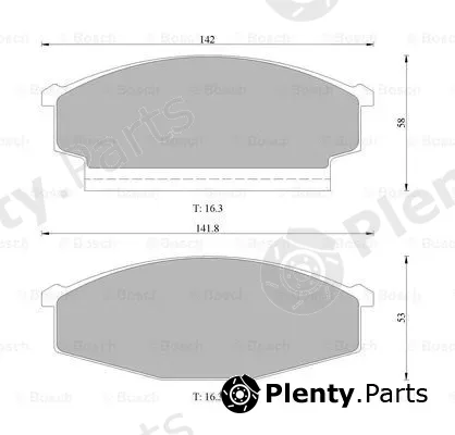 Bosch 0986505775 — Brake Pad Set, disc brake
