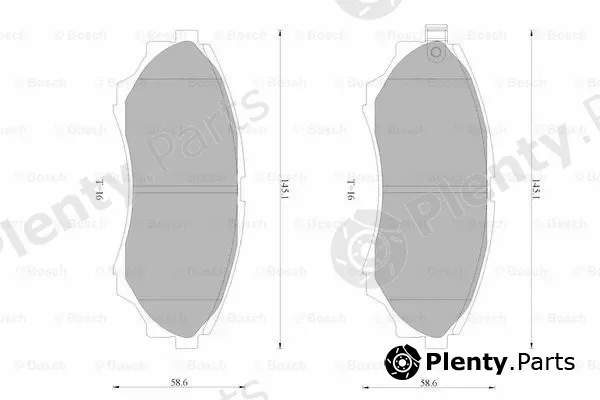 Bosch 0986AB4590 — Brake Pad Set, disc brake