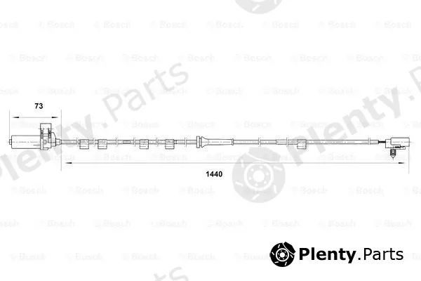 Bosch 0265006816 — Sensor, wheel speed