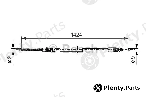 Bosch 1987477665 — Cable Pull, parking brake