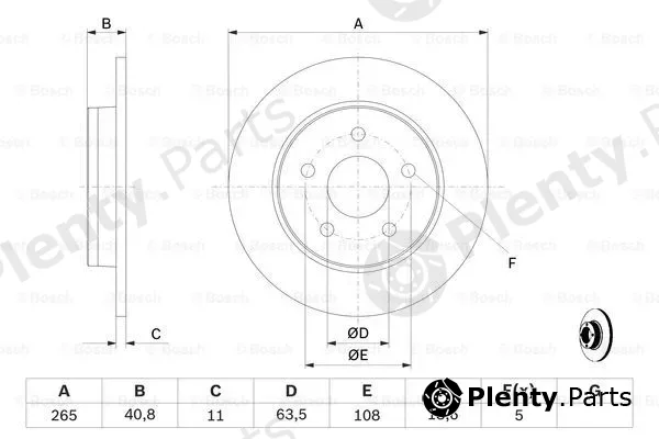 Bosch 0986479169 — Brake Disc