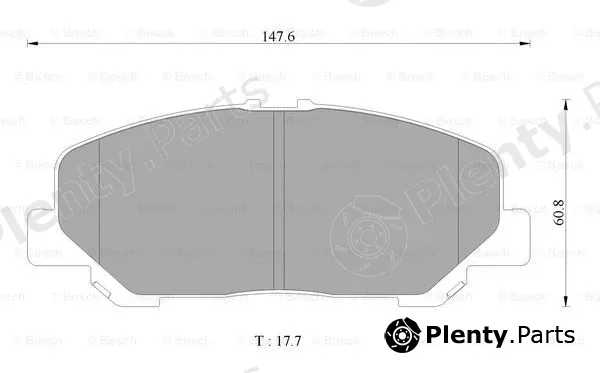 Bosch 0986AB1479 — Brake Pad Set, disc brake