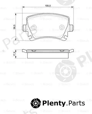 Bosch 0986424824 — Brake Pad Set, disc brake
