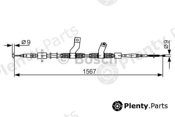 Bosch 1987482354 — Cable Pull, parking brake