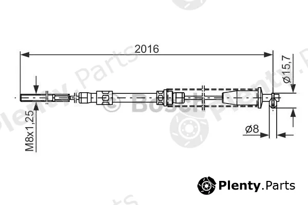 Bosch 1987477377 — Cable Pull, parking brake