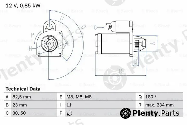 Bosch 0986011910 — Starter