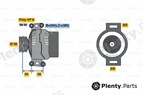 Bosch 0123510082 — Alternator
