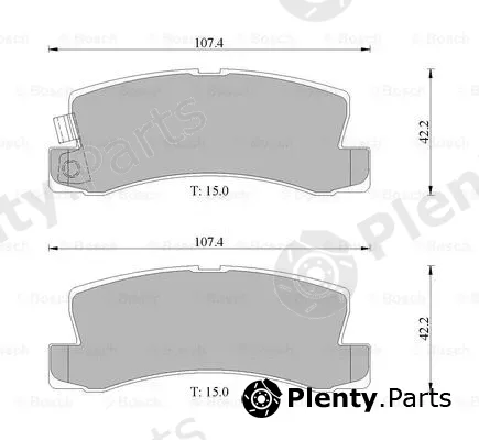 Bosch 0986505075 — Brake Pad Set, disc brake