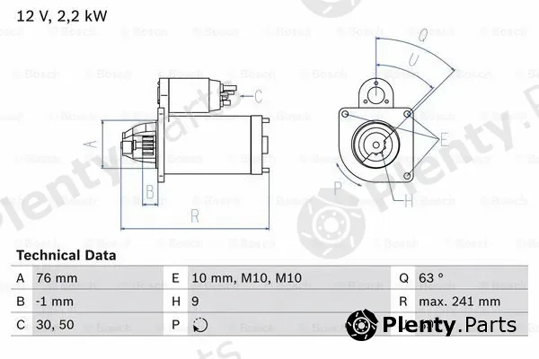 Bosch 0986021620 — Starter