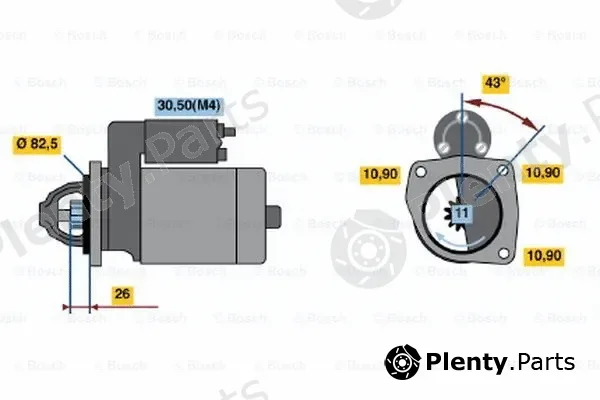 Bosch 0001368077 — Starter