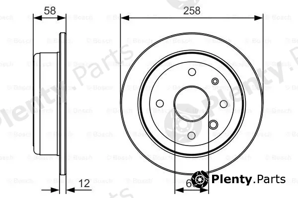 Bosch 0986479T52 — Brake Disc
