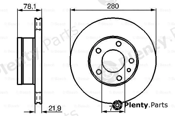 Bosch 0986478041 — Brake Disc
