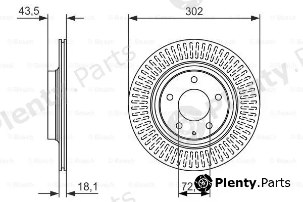 Bosch 0986479796 — Brake Disc