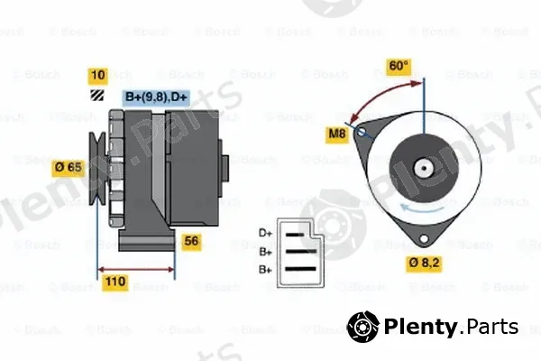 Bosch 0986033180 — Alternator