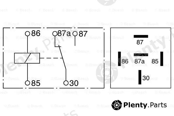Bosch 0332204201 — Relay, main current