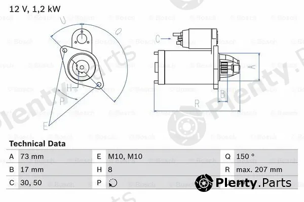 Bosch 0986020041 — Starter