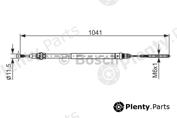 Bosch 1987477954 — Cable Pull, parking brake