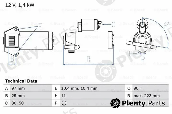 Bosch 0986022850 — Starter