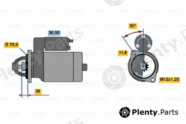 Bosch 0986022611 — Starter