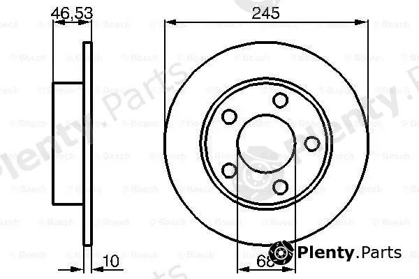 Bosch 0986478315 — Brake Disc