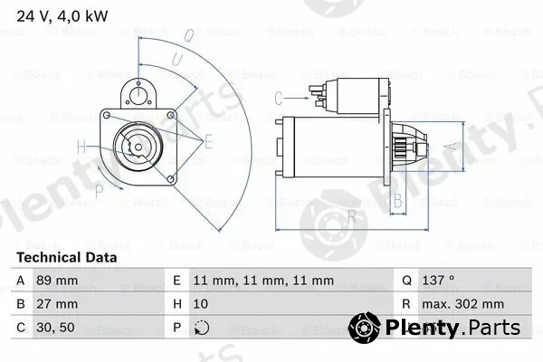 Bosch 0986025530 — Starter