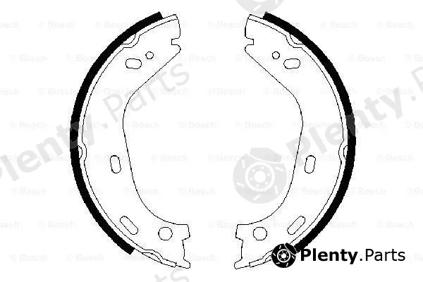 Bosch 0986487126 — Brake Shoe Set, parking brake