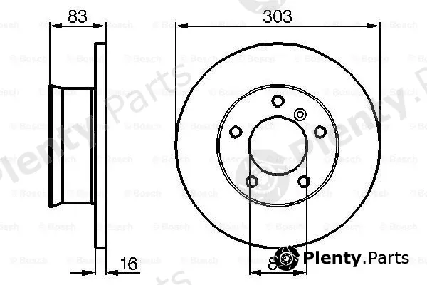 Bosch 0986478189 — Brake Disc