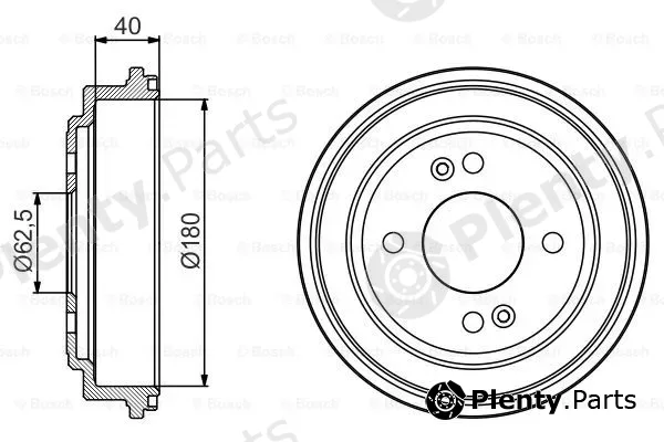 Bosch 0986477216 — Brake Drum