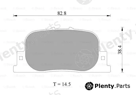 Bosch 0986AB2654 — Brake Pad Set, disc brake