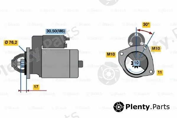 Bosch 0001108121 — Starter