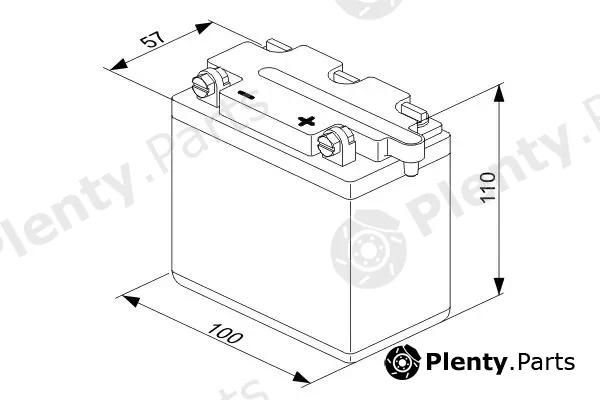 Bosch 0092M40070 — Starter Battery M4