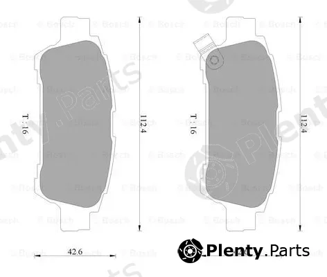 Bosch 0986AB2673 — Brake Pad Set, disc brake