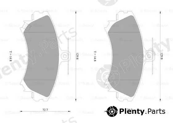 Bosch 0986AB1054 — Brake Pad Set, disc brake
