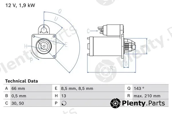Bosch 0986025040 — Starter