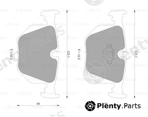 Bosch 0986AB4472 — Brake Pad Set, disc brake