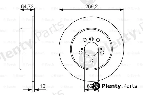 Bosch 0986479R00 — Brake Disc