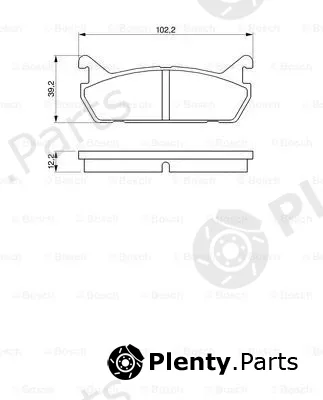 Bosch 0986461146 — Brake Pad Set, disc brake