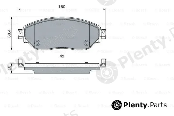 Bosch 0986494741 — Brake Pad Set, disc brake