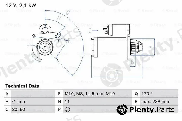 Bosch 0986024350 — Starter