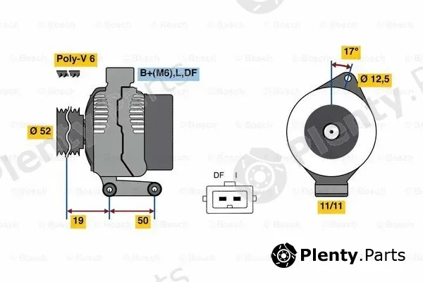 Bosch 0986080230 — Alternator