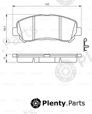 Bosch 0986494501 — Brake Pad Set, disc brake
