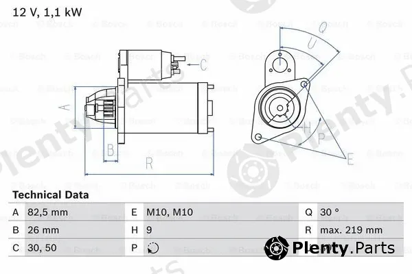Bosch 0986016380 — Starter