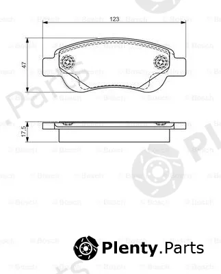 Bosch 0986495085 — Brake Pad Set, disc brake