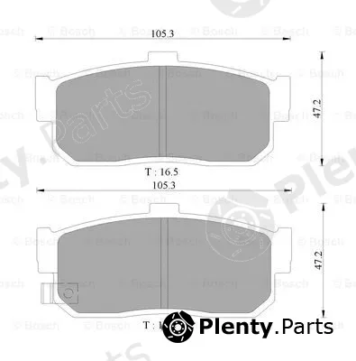 Bosch 0986AB9057 — Brake Pad Set, disc brake