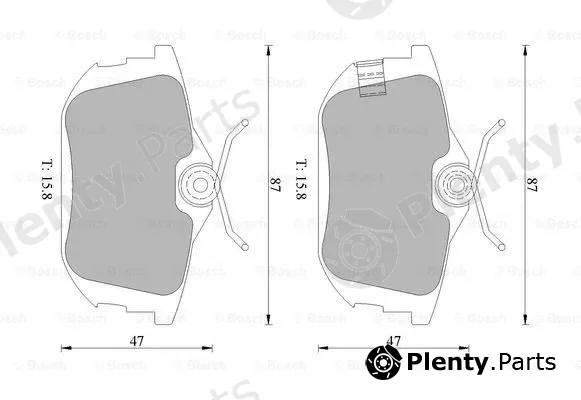 Bosch 0986505003 — Brake Pad Set, disc brake