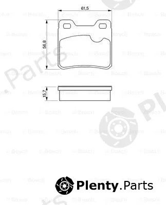 Bosch 0986460955 — Brake Pad Set, disc brake